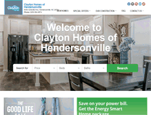Tablet Screenshot of claytonhomesfletcher.com